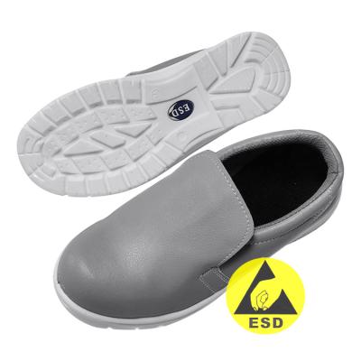 China Grey ESD Anti Static Safety Working Shoes For Industrial Cleanroom for sale