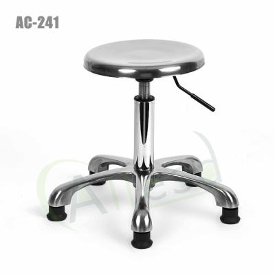 China Stainless Steel Metal Round ESD Safe Chairs Anti Static For Lab for sale