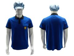 Men & Women Unisex Stripe ESD Antistatic ESD Clothing Safety Workwear Anti-static Polo Shirts