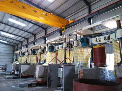 China Four Cylinder Gantry Stone Cutting Machine For Colum Slab for sale