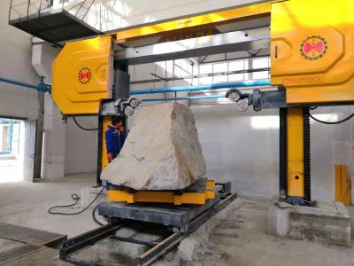 China 5 Axis CNC Diamond Wire Saw Stone Cutting Machine For Shaping Granite Marble Slab for sale