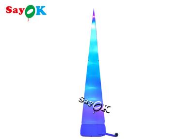China Giant Inflatable LED Cone remote controlled Outdoor Lighting Decoration for sale