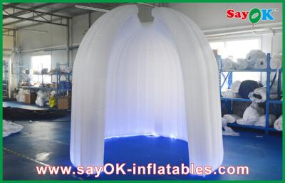 China Inflatable Photo Booth Hire Vaulted White LED Inflatable Photo Booth Hire With Blower For Photos for sale