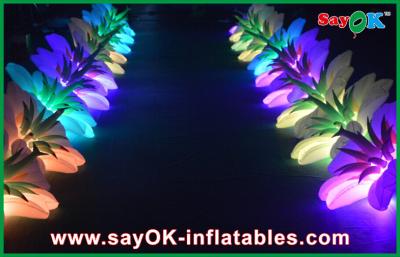 China Pretty Inflatable Lighting Decoration / Inflatable Led Flower Chain For Wedding Party for sale