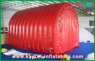 China Inflatable Tunnel Tent Red Waterproof Inflatable Air Tent Inflatable Tunnel With Custom Logo Mark inflatable tent campin for sale