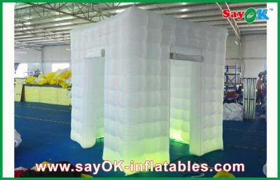 China Photo Booth Decorations Led Lighting Portable Inflatable Photo Booth Cabinet For Wedding Party for sale