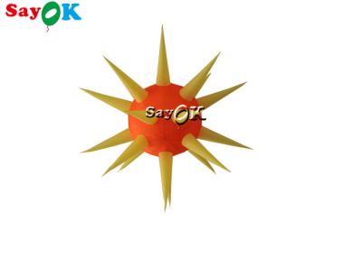 China Ceiling Suspended Inflatable LED Spike Ball For Club Stage Party Event Decoration for sale