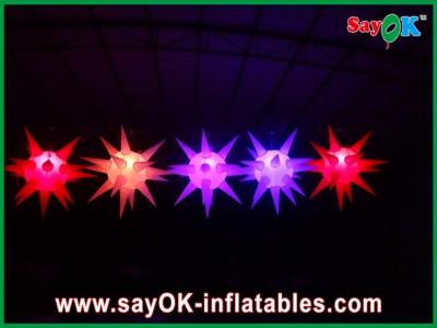 China Versatile Stage Decoration Led Lighting Inflatable Star For Event , Red / Blue for sale