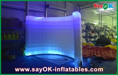 China Inflatable Led Photo Booth Exhibition Instant Photo Booth With Internal Fan Partition Use for sale