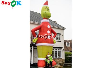 China 8.5M Inflatable Cartoon Character Model Blow Up Grinch Outdoor Christmas Decoration for sale