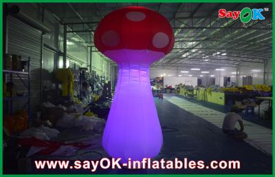 China Cute Inflatable Easter Decorations Mushroom With Ground Blower for sale