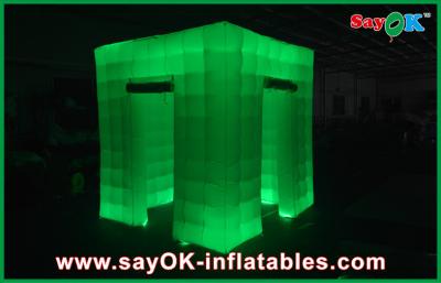 China Aparência bonita da cabine inflável verde segura portátil da foto do evento à venda