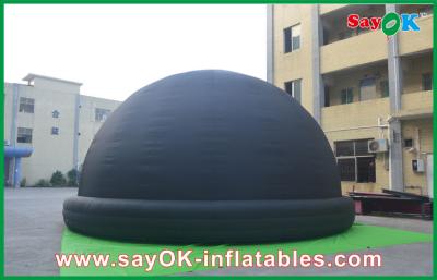 China Black Capacity 60 Persons Inflatable Planetarium Dome Tent With Logo for sale
