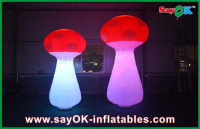 China Air Blown Inflatable Orange Lighting Event Inflatable Mushroom for sale