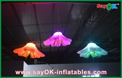 China Big Lighting Inflatable Flower Beautiful Rental For Ceiling Decoration for sale
