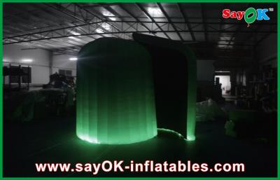 China Photo Booth Wedding Props Color Change Waterproof Inflatable Trade Show Booth Dome With Led for sale