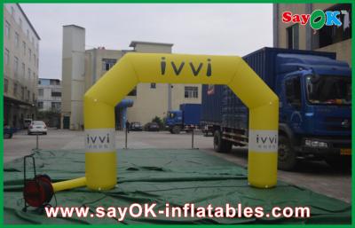 China Wedding Arch Decorations CE / UL Blower Custom Inflatable Arch PVC Material Water Proof for sale