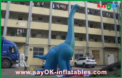 China dragão impermeável dos personagens de banda desenhada da explosão do PVC do grande dinossauro 10m inflável azul à venda