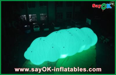 China 0.18mm PVC Inflatable Helium Cloud Balloon Float In the Air With LED Light for sale