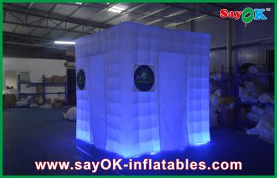 China Photo Booth Decorations Cube Inflatable Wedding Photo Booth Curtains Print For Business for sale