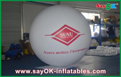 China White Light 0.18mmPVC Inflatable Giant Commerical Helium Ballon Outdoor Advertising for sale
