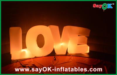 China Customized Inflatable Alphabet Letters Numbers with LED Lights for Advertising or Concert Music Touring for sale