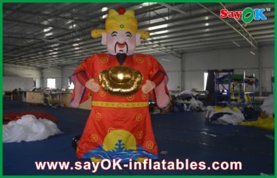 China Personajes de dibujos animados inflables decorativos rojos del gigante los 5M para la celebración china del Año Nuevo en venta