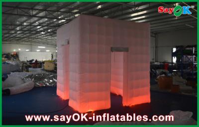 China Inflatable Party Decorations White Portable Inflatable Photo Booth , Durable Inflatable Party Tent for sale