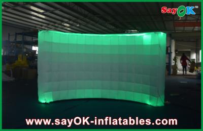 China Inflatable Photo Studio 12 Led Air Light Inflatable Wall Digital Printing Remote Control 3x1.5x2 M for sale