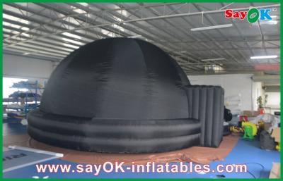 China Portable Inflatable Planetarium , 210D Oxford Cloth Black Inflatable Dome Tent for sale