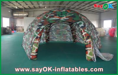 China Wasserdichtes aufblasbares Luft-Zelt im Freien, Spinnen-militärisches aufblasbares Hauben-Zelt zu verkaufen
