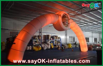 China Inflatable Halloween Archway Orange Advertising Arch Inflatable Finish Line Arch / Archway Led Arch 3X6m for sale