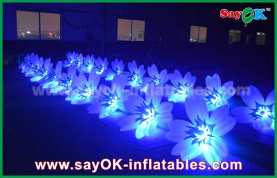 China 8m Colorful Inflatable Lighting Wedding Flower Chain Decoration In Stage for sale
