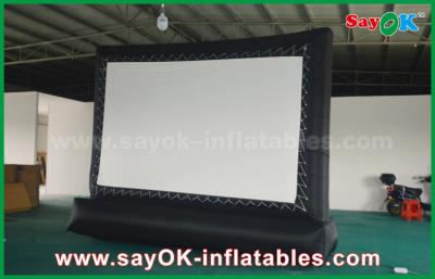 China Blow Up Projector Screen 5 X 3m Oxford Cloth Outdoor Inflatable Billboard Movie Screen for sale