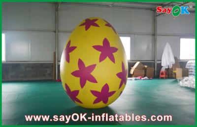 China PVC außerhalb der aufblasbaren Feiertags-Dekorationen malte Dekorations-Ei zu verkaufen