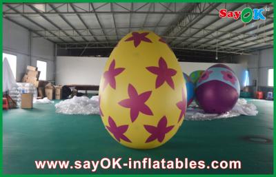 China Decoration Colorful Inflatable Egg Easter Festival Decoration With Print  Inflatable Easter Egg For Sale for sale