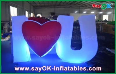 China Proposal Led Inflatable Lighting Letter LOVE Party Decoration with 16 Different Color for sale