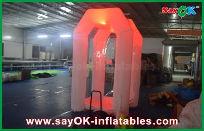 China Inflatable Play Ground 16 Different Led Lights Customized Inflatable Cash Cube Money Booth Game for sale