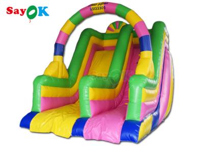 China Inflatable Bouncy Slide Amusement Park Commercial Inflatable Slide Bouncer Fried Water Slide 6x4x5m for sale