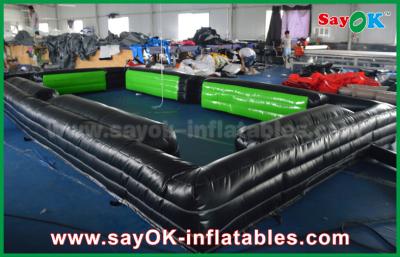 China los 6m * 3M Snookball inflable negro presenta la arena deportiva inflable de la diversión interior en venta