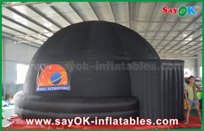 China barraca inflável preta da tela de projeção da abóbada do planetário de 6m com cópia do logotipo à venda