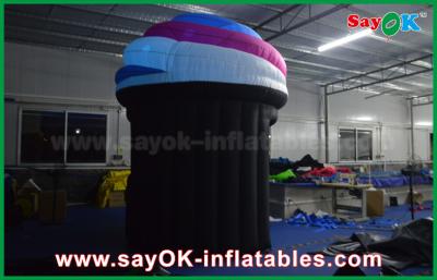 China Inflatable Photo Booth Enclosure Customized Ice Cream Shaped Mini Inflatable Mobile Photo Booth With Air Blower for sale