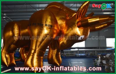 China 4m Height Gold Bull Custom Inflatable Products Inflatable Shape For Promotional for sale
