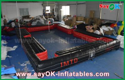 China Inflatable Bowling Game Black Snookball Inflatable Sports Games Foot Snook Inflatable Football Field for sale
