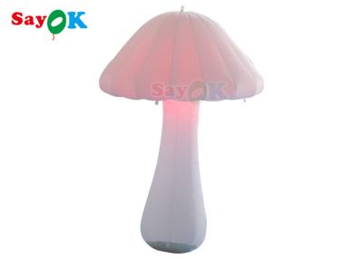 China Oxford Cloth 2m LED Inflatable Lighting Decoration White Mushroom for sale