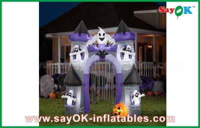 China Double Stitch Inflatable Halloween Decorations / Castle Holiday Decoration for sale