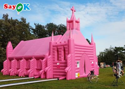 China Inflatable House Tent Custom PVC Inflatable Dome Tent Quick Install Church House Tent for sale