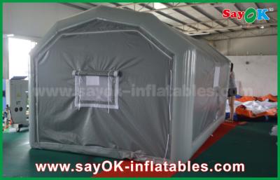 China 10 x 5m Gray Custom Inflatable Products PVC Inflatable Spray Booth For Car Spraying for sale