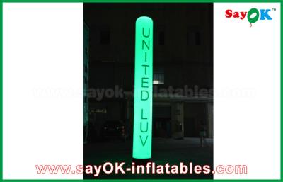 China Outdoor Inflatable Lighting Decoration Led Long Tube Air Pillar Balloon For Wedding for sale
