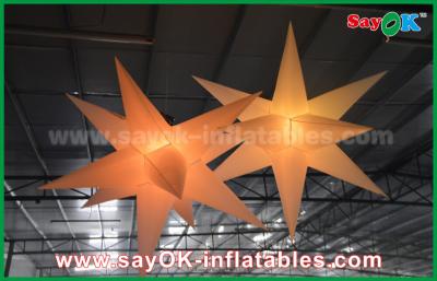 China Nylon Advertising LED Star Balloon Outdoor Inflatable Decorations WIth CE / UL Blower for sale